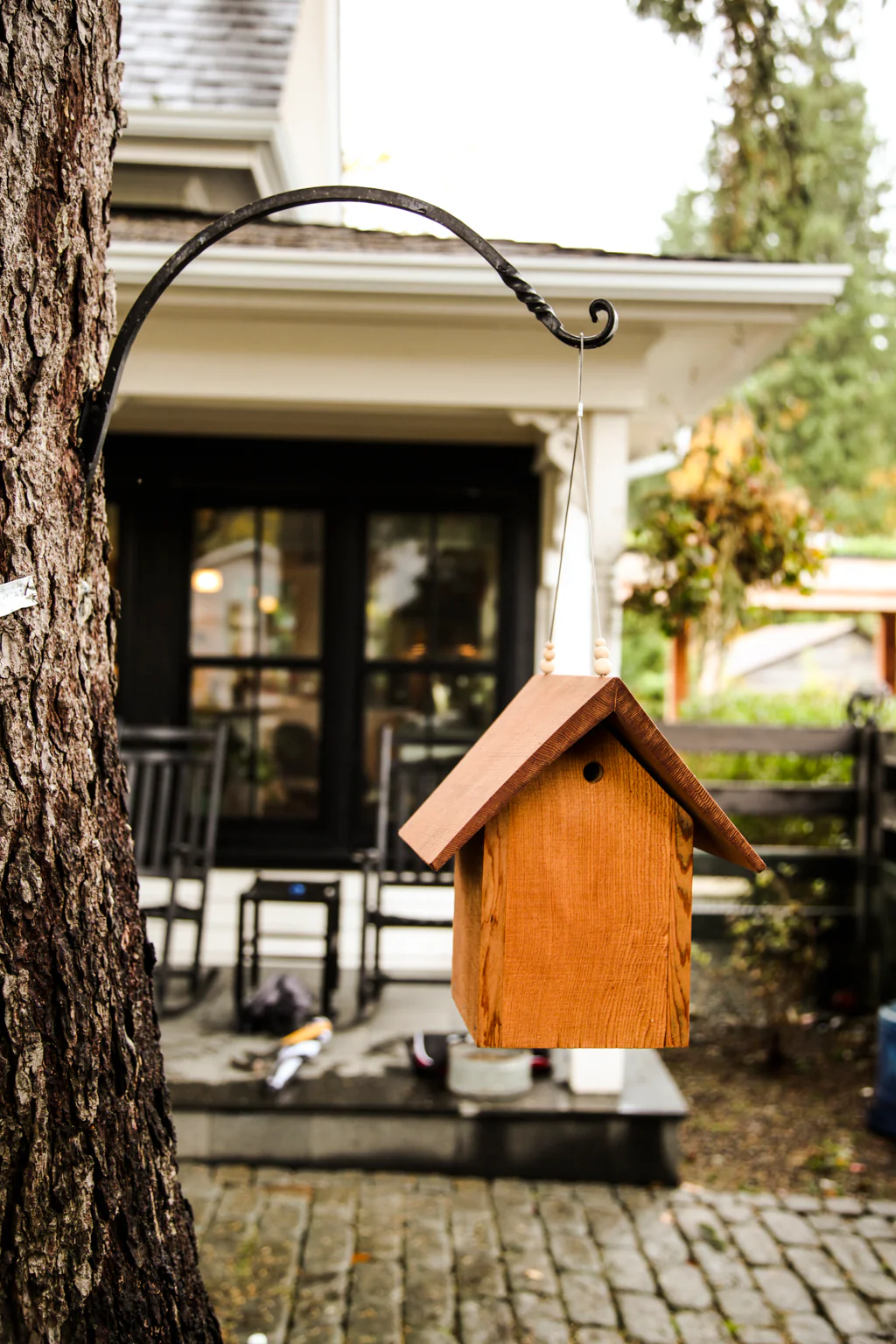 Classic Cedar Birdhouse - Image 3