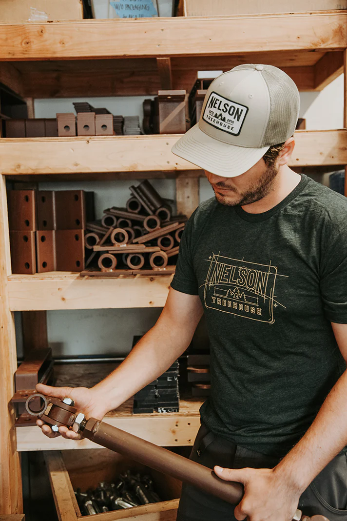 Nelson Treehouse Blueprint T-Shirt - Image 3