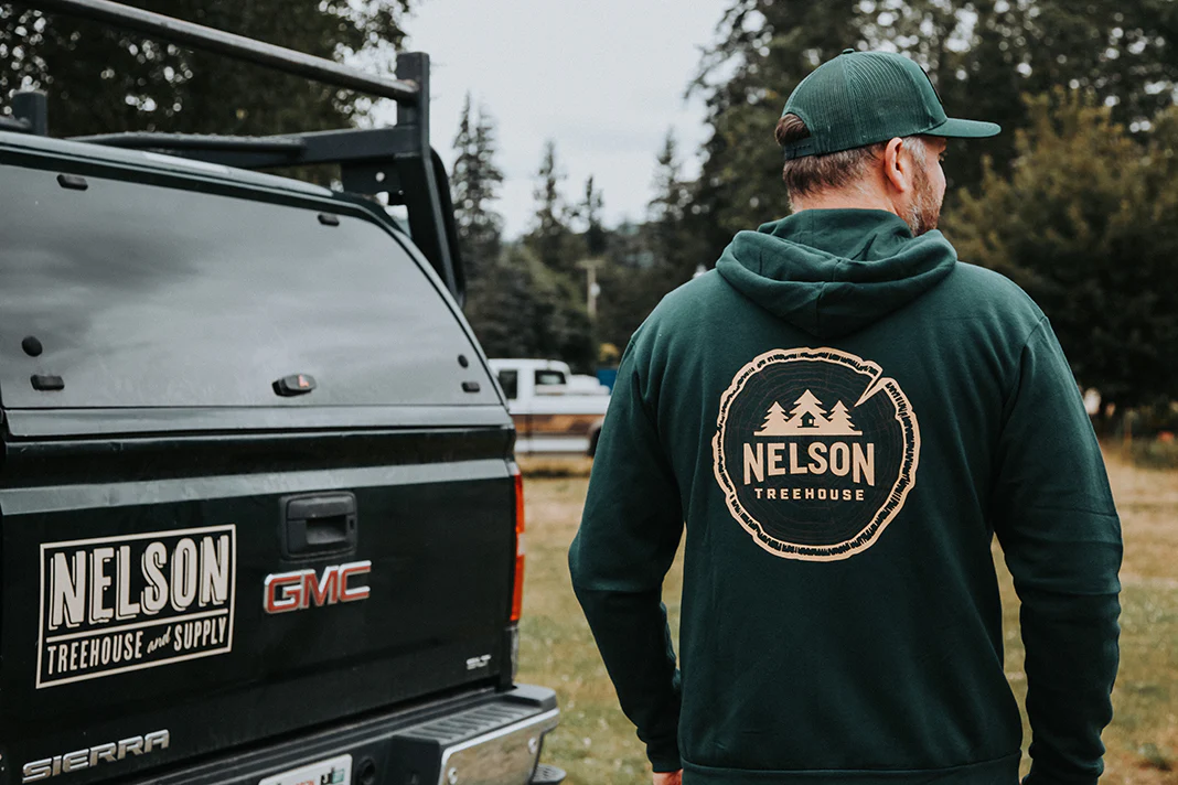 Woodgrain Sweatshirt - Forest Green - Image 5