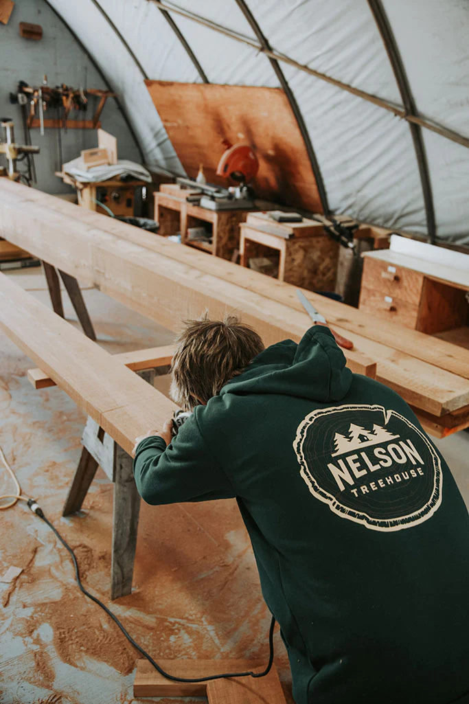 Woodgrain Sweatshirt - Forest Green - Image 6